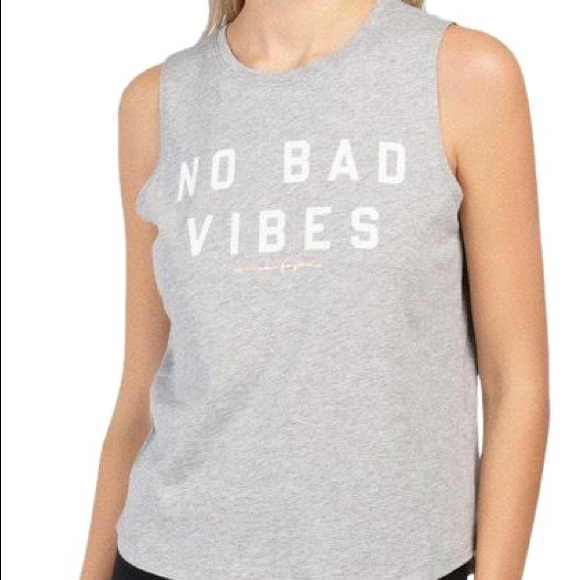 NWT Spiritual Gangster No Bad Vibes Muscle Tank SIZE SMALL - Picture 2 of 6